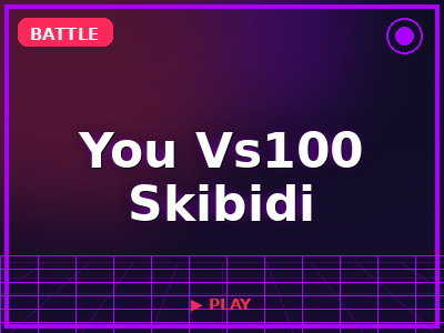 You Vs100 Skibidi game thumbnail